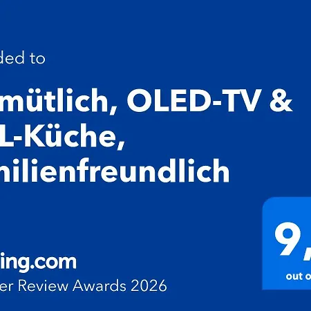 Gemuetlich, Oled-tv & Xxl-kueche, Familienfreundlich Lejlighed